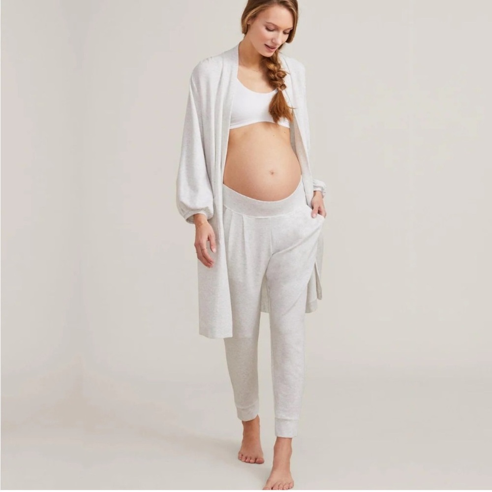Hatch Light Gray Maternity Joggers